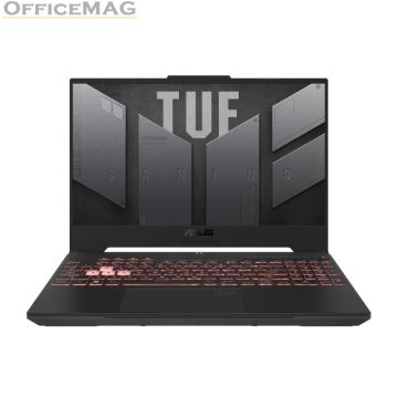 Лаптоп Asus TUF A15 FA507NVR-LP080, AMD Ryzen 7  7435HS  3.1GHz (20MB Cache, up to 4.55GHz, 8 cores, 16 Threads), 15" FHD(1920 x 1080) 16:9,16GB DDR5 ,512GB  PCIe 4.0,RTX 4060 6GB GDDR6, Wi-Fi 6(802.11ax)Backlit Chiclet Keyboard 1-Zone RGB, no OS, Mecha G