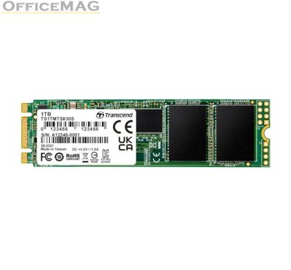 Твърд диск Transcend 1TB, M.2 2280 SSD, SATA3 B+M Key, TLC