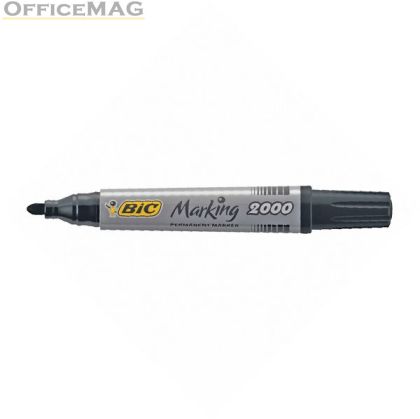 Перманентен маркер Bic 2000 Объл връх 1.7 mm Черен