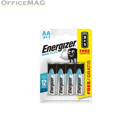 Батерия Energizer MAX PLUS R06/AA Алкална супер усилена, 1.5V, 3+1 бр.