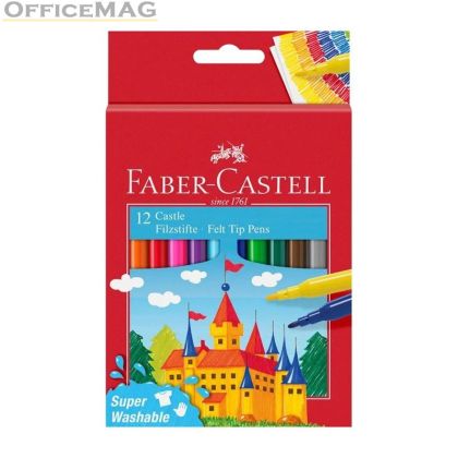 Флумастери Faber-Castell  12 цвята