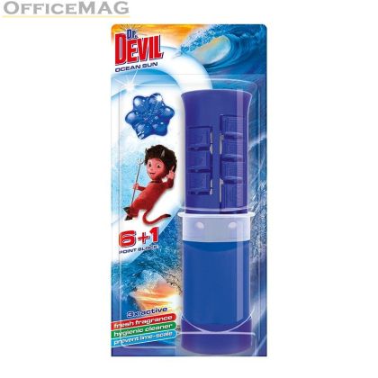 Ароматизатор за тоалетна Dr.Devil Point Block Гел диск, 45 ml, Ocean Sun