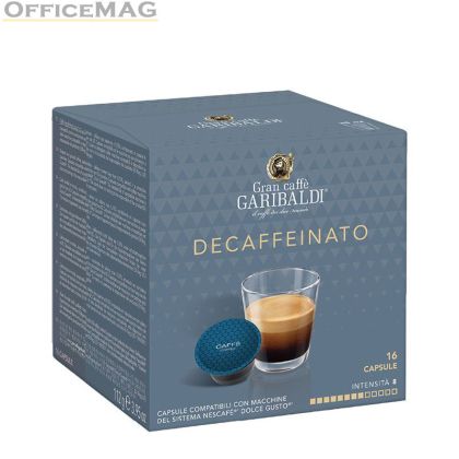 Кафе капсула Garibaldi Decaffeinato 16 бр., съвместими с Dolce Gusto