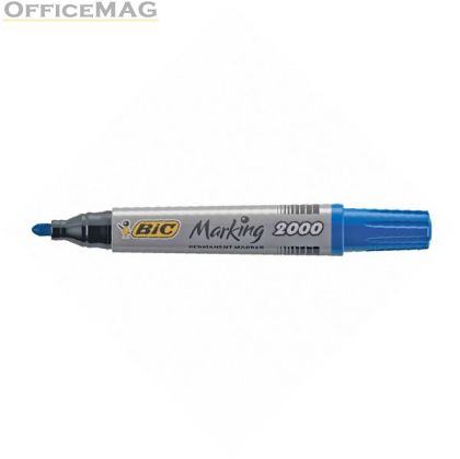 Перманентен маркер Bic 2000 Объл връх 1.7 mm Син