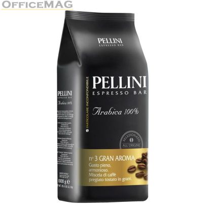 Кафе Pellini  N3 Gran Aroma, на зърна, 1 kg