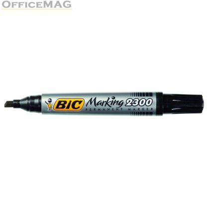 Перманентен маркер Bic 2300 Скосен връх 3.1-5.3 mm Черен