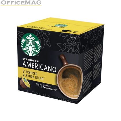 Кафе капсула Starbucks Americano Veranda 12 бр., съвместими с Dolce Gusto