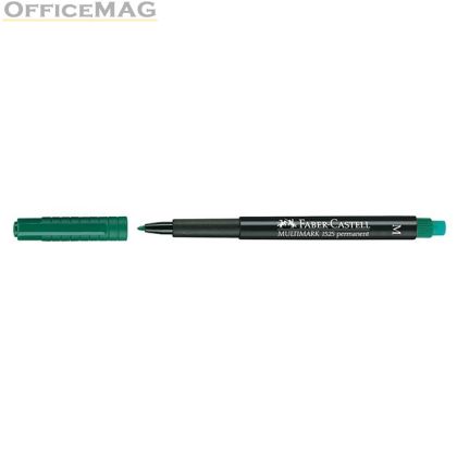 Универсален перманентен OHP маркер Faber-Castell 1525 М 1.0 mm Зелен