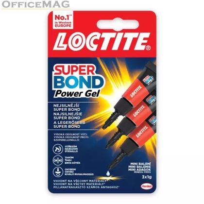 Лепило Loctite Super Bond Power Gel Моментно 3х1 g в блистер