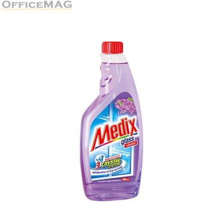 Почистващ препарат за прозорци Medix Glass Пълнител 500 ml Lilac