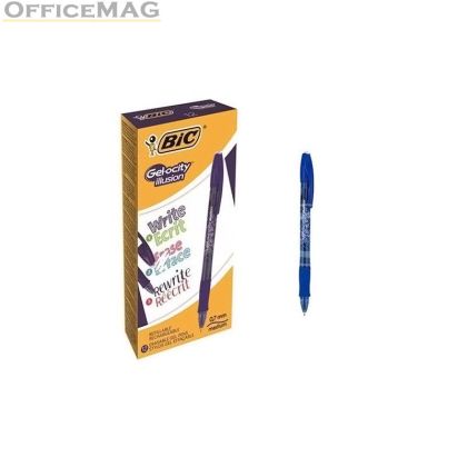 Химикалка Bic Gelocity Illusion 0.7 mm Син