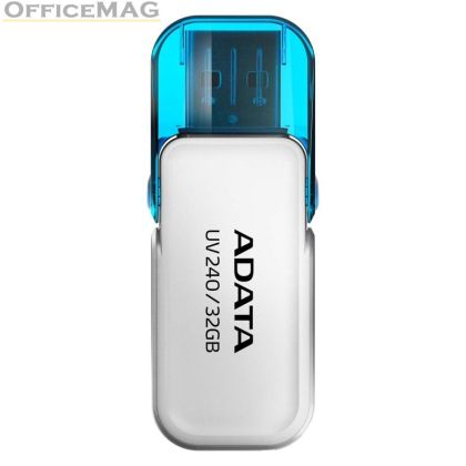 Памет ADATA UV240 32GB USB 2.0 White