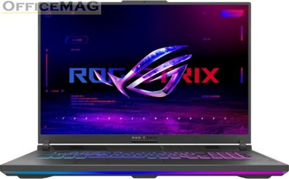 Лаптоп Asus ROG Strix G18 G814JIR-N6002, Intel  i9 14900HX 2.2 GHz (36MB Cache, up to 5.8 GHz, 24 cores, 32 Threads), QHD+ 16:10 (2560 x 1600, WQXGA) 240Hz,32GB DDR5 , 1TB PCIe4., RTX 4070  8GB DDR6, WiFi 6, RGB Per-Key Kbd, No OS, Eclipse Gray