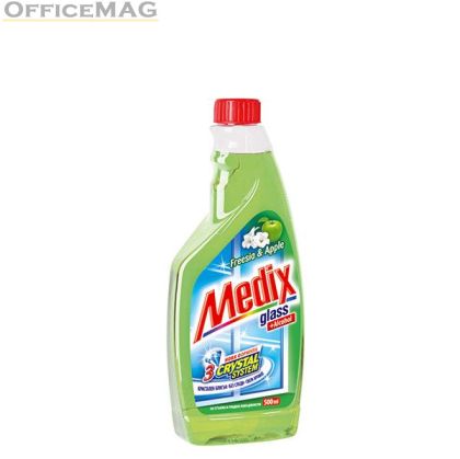 Почистващ препарат за прозорци Medix Glass Пълнител 500 ml Freesia & Apple