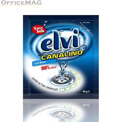 Гранули за отпушване на канали Elvi Canalino За студена вода, 60 g