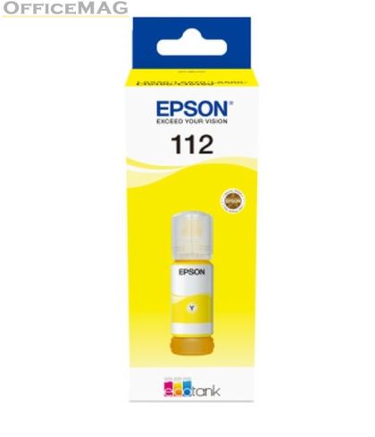 Консуматив Epson 112 EcoTank Pigment Yellow ink bottle