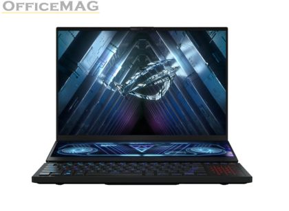 Лаптоп Asus ROG Zephyrus Duo 16 GX650PZ-NM014X,AMD Ryzen 9 7945HX  (16-core/32-thread, 64MB L3 cache, up to 5.4 GHz max boost), 16"WQXGA (2560 x 1600,16:10)165Hz, 32GB DDR5 4800Mhz(2*16),PCIE NVME 1TB M.2 SSD, RTX 4080 12GB GDDR6,WiFi 6e,RGB Kbd, Windows