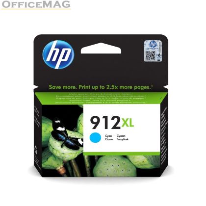 Консуматив HP 912XL High Yield Cyan Original Ink Cartridge