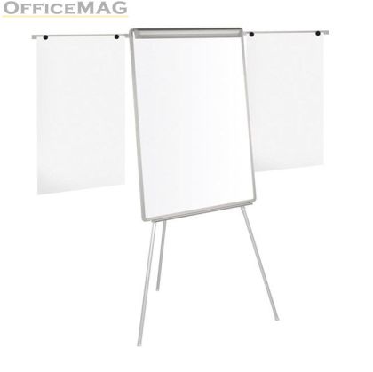 Флипчарт Bi-Office Easy Магнитен, с две рамена, 70x100 cm Сив