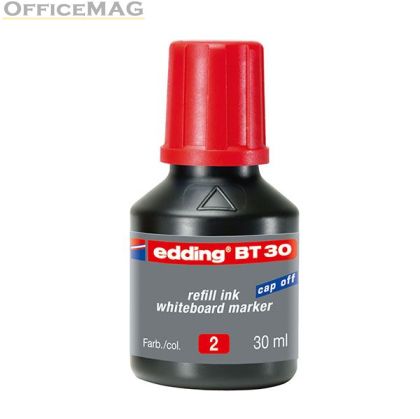 Мастило Edding BT-30 За маркери за бяла дъска, 30 ml Червено