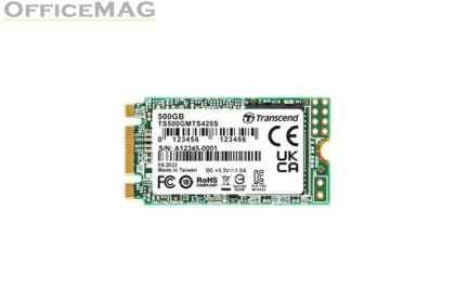 Твърд диск Transcend 500GB, M.2 2242 SSD, SATA3 B+M Key, TLC