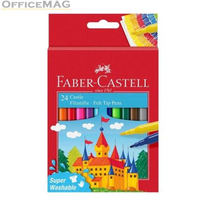 Флумастери Faber-Castell  24 цвята