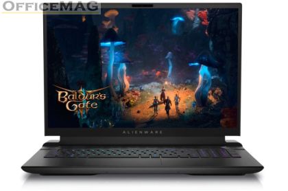 Лаптоп Dell Alienware m18 R2, Intel Core i7 14700HX (20-Core, 33MB L3 Cache, up to 5.5GHz), 18" QHD+ (2560x1600) 165Hz, 3ms, FHD IR Cam, 32 GB,DDR5, 5600 MT/s, 1TB SSD, RTX 4070 8GB GDDR6, Wifi 7 , BT, Win11 Pro, Dark Metallic Moon+Dell Alienware AW920H