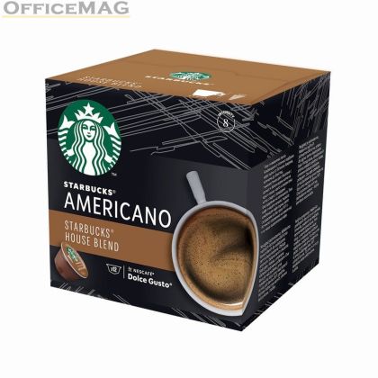 Кафе капсула Starbucks House Blend 12 бр., съвместими с Dolce Gusto