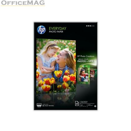 Хартия HP Everyday Glossy Photo Paper-25 sht/A4/210 x 297 mm