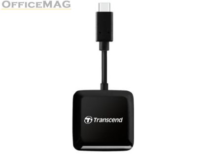 Четец за карти Transcend SD/microSD Card Reader, USB 3.2 Gen 1, Black, Type C