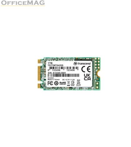 Твърд диск Transcend 1TB, M.2 2242 SSD, SATA3 B+M Key, TLC