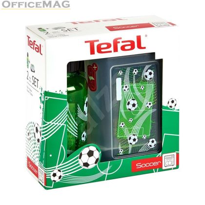 Кутия и бутилка Tefal Tritan Soccer Комплект