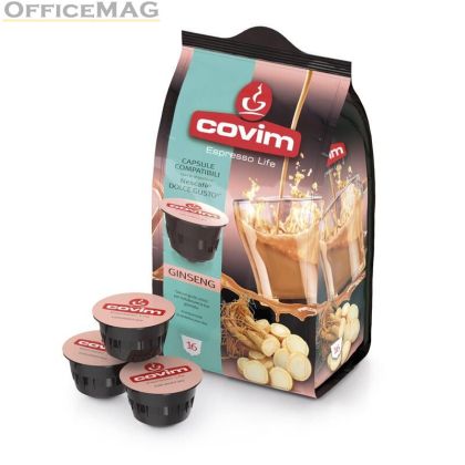 Кафе капсула Covim Ginseng 16 бр., съвместими с Dolce Gusto