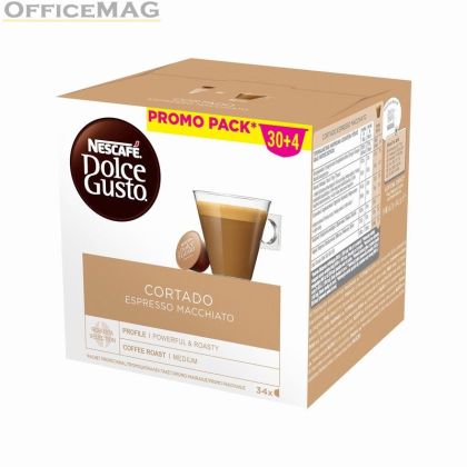 Кафе капсула NESCAFE Dolce Gusto Cortado Espresso 30+4 бр.