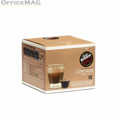 Кафе капсула Vergnano Coffee Cortado 12 бр., съвместими с Dolce Gusto