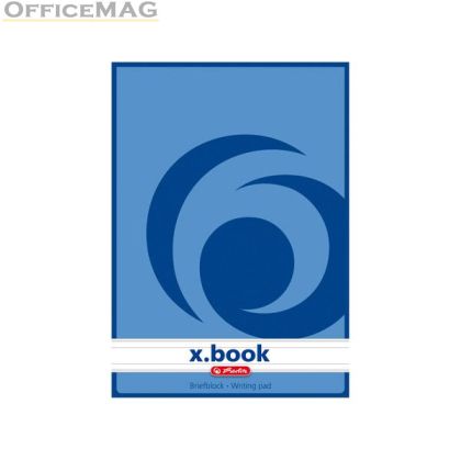 Бележник Herlitz X-book Меки сини корици, А5 50 л. с редове