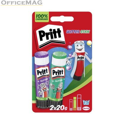 Лепило Pritt Glitter Stick Сухо 2x20 g