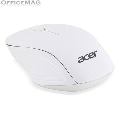 Мишка Acer Wireless Безжична оптична, USB, Бяла