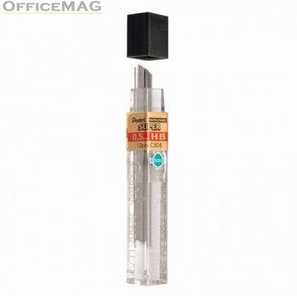 Графити Pentel HI-Polymer HB 0.5 mm 12 бр.