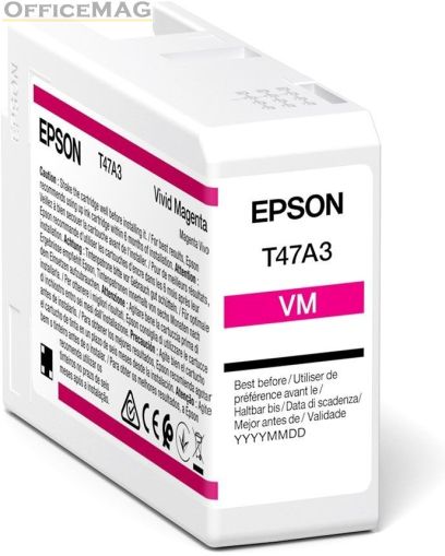 Консуматив Epson Singlepack Vivid Magenta T47A3 UltraChrome Pro 10 ink 50ml