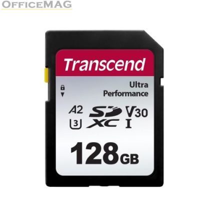 Памет Transcend 128GB SD Card UHS-I U3 A2 Ultra Performance