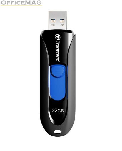 Памет Transcend 32GB, USB3.1, Pen Drive, Capless, Black