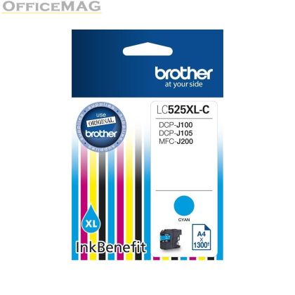 Консуматив Brother LC-525 XL Cyan Ink Cartridge High Yield