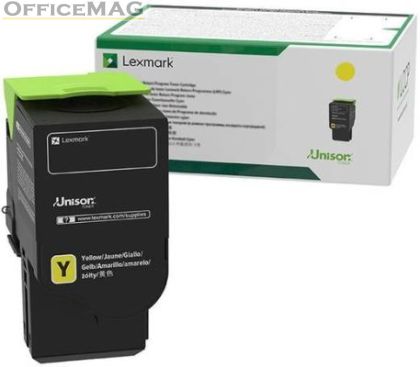 Консуматив Lexmark C2320Y0 C/MC2325, 2425, 2535, MC2640 Yellow Return Programme 1K Toner Cartridge