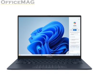 Лаптоп Asus Zenbook UX3405MA-PP665X, INTEL ULTRA 9 185H,14."OLED ,WQXGA+(WQ+) 2880X1800 16:10,LPDDR5X32GB(ON BD.), 1TB PCIEG4 SSD, Intel Arc Graphics, Widnows 11 Pro, Blue