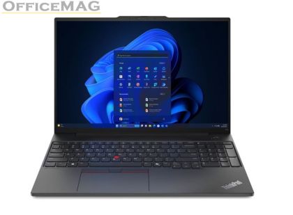 Лаптоп Lenovo ThinkPad E16 G2 AMD Ryzen 7 7735HS (up to 4.75GHz, 16MB), 32GB(16+16)DDR5-4800, 1TB SSD, 16" WUXGA (1920x1200) IPS AG, AMD Radeon  680M, FHD&IR Cam, Backlit KB, Black, WLAN, BT, 3cell, FPR, DOS, 3Y Onsite