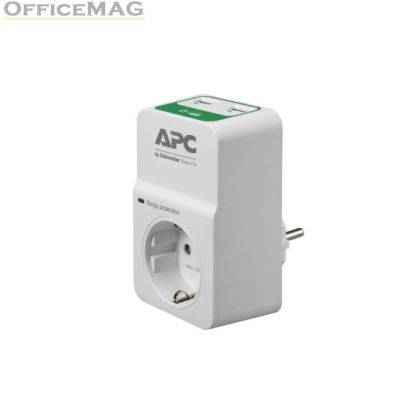 Филтър APC Essential SurgeArrest 1 Outlet 230V, 2 Port USB Charger, Germany