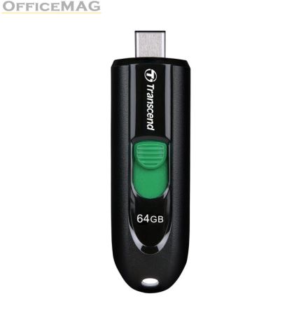 Памет Transcend 64GB, USB3.2, Pen Drive, Type-C, Capless, Black