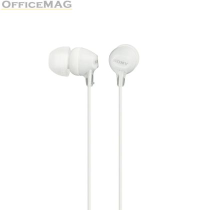 Слушалки Sony Headset MDR-EX15LP white