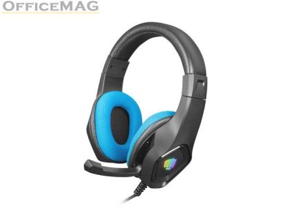 Слушалки Fury Gaming Headset Phantom Black-Blue